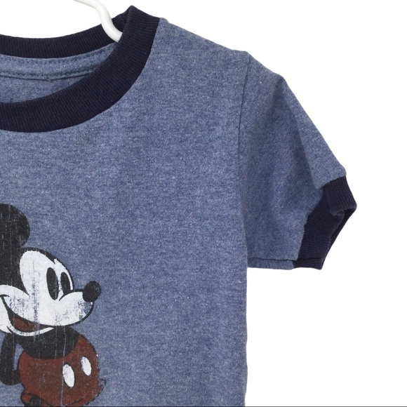Disney Park Vintage Inspired Blue Mickey Mouse Tee - Picture 4 of 9